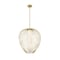 Z-Lite Savanti Pendant, 1-Light, 22 In.W x 25.5 In.H, Modern Gold/White Opal 7507-22MGLD - alternate 4